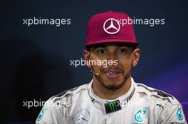 Race winner Lewis Hamilton (GBR) Mercedes AMG F1 in the FIA Press Conference. 29.05.2015. Formula 1 World Championship, Rd 6, Monaco Grand Prix, Monte Carlo, Monaco, Race Day.