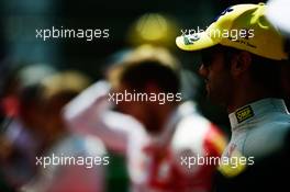 Felipe Nasr (BRA) Sauber F1 Team as the grid observes the national anthem. 30.10.2016. Formula 1 World Championship, Rd 19, Mexican Grand Prix, Mexico City, Mexico, Race Day.