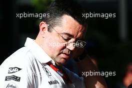 Eric Boullier (FRA) McLaren Racing Director. 30.09.2016. Formula 1 World Championship, Rd 16, Malaysian Grand Prix, Sepang, Malaysia, Friday.