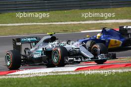 Nico Rosberg (GER) Mercedes AMG F1 W07 Hybrid. 02.10.2016. Formula 1 World Championship, Rd 16, Malaysian Grand Prix, Sepang, Malaysia, Sunday.