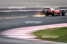Kimi Raikkonen (FIN) Ferrari SF16-H sends sparks flying. 01.10.2016. Formula 1 World Championship, Rd 16, Malaysian Grand Prix, Sepang, Malaysia, Saturday.