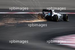 Valtteri Bottas (FIN) Williams FW38 sends sparks flying. 01.10.2016. Formula 1 World Championship, Rd 16, Malaysian Grand Prix, Sepang, Malaysia, Saturday.