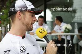 Jenson Button (GBR) McLaren. 29.09.2016. Formula 1 World Championship, Rd 16, Malaysian Grand Prix, Sepang, Malaysia, Thursday.