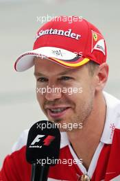 Sebastian Vettel (GER) Ferrari. 29.09.2016. Formula 1 World Championship, Rd 16, Malaysian Grand Prix, Sepang, Malaysia, Thursday.