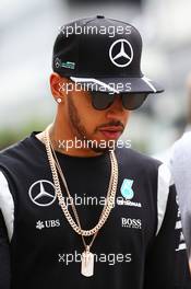 Lewis Hamilton (GBR) Mercedes AMG F1. 29.10.2016. Formula 1 World Championship, Rd 4, Russian Grand Prix, Sochi Autodrom, Sochi, Russia, Practice Day.