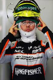 Sergio Perez (MEX) Sahara Force India F1. 01.05.2016. Formula 1 World Championship, Rd 4, Russian Grand Prix, Sochi Autodrom, Sochi, Russia, Race Day.
