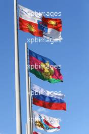 Flags. 28.04.2016. Formula 1 World Championship, Rd 4, Russian Grand Prix, Sochi Autodrom, Sochi, Russia, Preparation Day.
