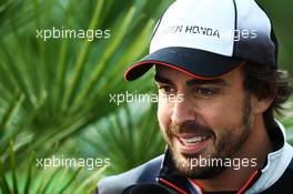 Fernando Alonso (ESP) McLaren. 28.04.2016. Formula 1 World Championship, Rd 4, Russian Grand Prix, Sochi Autodrom, Sochi, Russia, Preparation Day.