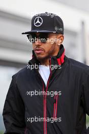 Lewis Hamilton (GBR) Mercedes AMG F1. 28.04.2016. Formula 1 World Championship, Rd 4, Russian Grand Prix, Sochi Autodrom, Sochi, Russia, Preparation Day.