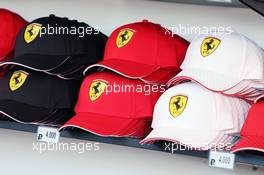 Ferrari merchandise on sale. 28.04.2016. Formula 1 World Championship, Rd 4, Russian Grand Prix, Sochi Autodrom, Sochi, Russia, Preparation Day.