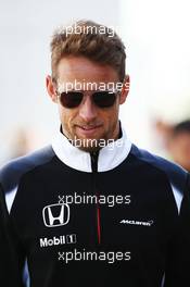 Jenson Button (GBR) McLaren. 28.04.2016. Formula 1 World Championship, Rd 4, Russian Grand Prix, Sochi Autodrom, Sochi, Russia, Preparation Day.
