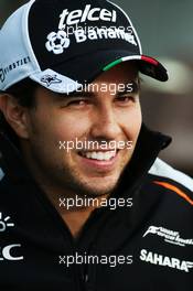 Sergio Perez (MEX) Sahara Force India F1. 28.04.2016. Formula 1 World Championship, Rd 4, Russian Grand Prix, Sochi Autodrom, Sochi, Russia, Preparation Day.