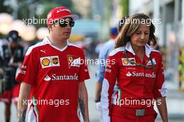 Kimi Raikkonen (FIN) Ferrari. 18.09.2016. Formula 1 World Championship, Rd 15, Singapore Grand Prix, Marina Bay Street Circuit, Singapore, Race Day.