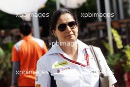 Monisha Kaltenborn (AUT) Sauber Team Principal. 15.09.2016. Formula 1 World Championship, Rd 15, Singapore Grand Prix, Marina Bay Street Circuit, Singapore, Preparation Day.