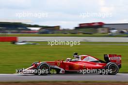 Kimi Raikkonen (FIN) Ferrari SF16-H. 13.07.2016. Formula One In-Season Testing, Day Two, Silverstone, England. Wednesday.