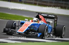 Jordan King (GBR) Manor Racing MRT05 Development Driver. 13.07.2016. Formula One In-Season Testing, Day Two, Silverstone, England. Wednesday.