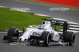 Valtteri Bottas (FIN) Williams FW38. 13.07.2016. Formula One In-Season Testing, Day Two, Silverstone, England. Wednesday.
