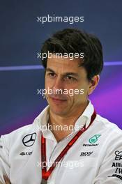 Toto Wolff (GER) Mercedes AMG F1 Shareholder and Executive Director in the FIA Press Conference. 25.11.2016. Formula 1 World Championship, Rd 21, Abu Dhabi Grand Prix, Yas Marina Circuit, Abu Dhabi, Practice Day.