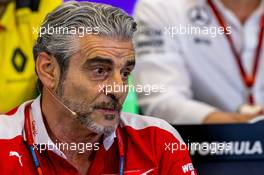 Maurizio Arrivabene (ITA) Ferrari Team Principal in the FIA Press Conference. 21.10.2016. Formula 1 World Championship, Rd 18, United States Grand Prix, Austin, Texas, USA, Practice Day.