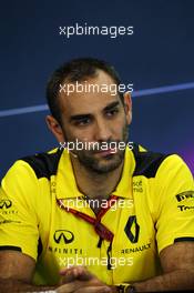 Cyril Abiteboul (FRA) Renault Sport F1 Managing Director in the FIA Press Conference. 21.10.2016. Formula 1 World Championship, Rd 18, United States Grand Prix, Austin, Texas, USA, Practice Day.