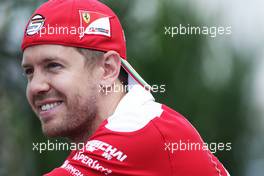 Sebastian Vettel (GER) Ferrari. 20.10.2016. Formula 1 World Championship, Rd 18, United States Grand Prix, Austin, Texas, USA, Preparation Day.