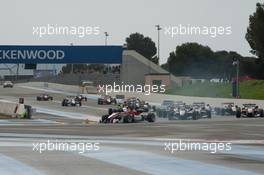 start, Lance Stroll (CAN) Prema Powerteam Dallara F312 – Mercedes-Benz,  02.04.2016. FIA F3 European Championship 2016, Round 1, Race 1, Paul Ricard, France