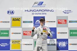 podium, Maximilian Günther (GER) Prema Powerteam Dallara F312 – Mercedes-Benz,  23.04.2016. FIA F3 European Championship 2016, Round 2, Race 2, Hungaroring, Hungary