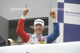 podium, Ben Barnicoat (GBR) HitechGP Dallara F312 – Mercedes-Benz,  14.05.2016. FIA F3 European Championship 2016, Round 3, Race 1, Pau, France