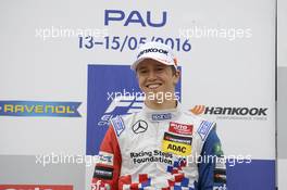 podium, rookie,  Ben Barnicoat (GBR) HitechGP Dallara F312 – Mercedes-Benz,  14.05.2016. FIA F3 European Championship 2016, Round 3, Race 2, Pau, France