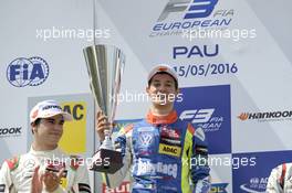 podium, Alessio Lorandi (ITA) Carlin Dallara F312 – Volkswagen,  15.05.2016. FIA F3 European Championship 2016, Round 3, Race 3, Pau, France