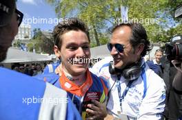 Alessio Lorandi (ITA) Carlin Dallara F312 – Volkswagen, and his father Sandro Lorandi (ITA) 15.05.2016. FIA F3 European Championship 2016, Round 3, Race 3, Pau, France