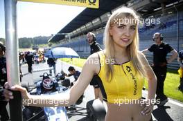 Grid girl of Pedro Piquet (BRA) Van Amersfoort Racing Dallara F312 – Mercedes-Benz.  21.05.2016. FIA F3 European Championship 2016, Round 4, Race 1, Spielberg, Austria