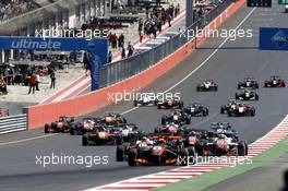 Start action 21.05.2016. FIA F3 European Championship 2016, Round 4, Race 1, Spielberg, Austria