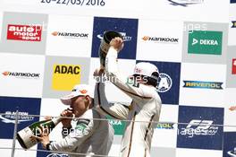 Podium: Maximilian Günther (GER) Prema Powerteam Dallara F312 – Mercedes-Benz and Lance Stroll (CAN) Prema Powerteam Dallara F312 – Mercedes-Benz.  22.05.2016. FIA F3 European Championship 2016, Round 4, Race 3, Spielberg, Austria