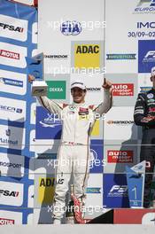 Podium: second place Lance Stroll (CAN) Prema Powerteam Dallara F312 – Mercedes-Benz.  01.10.2016. FIA F3 European Championship 2016, Round 9, Race 1, Imola, Italy