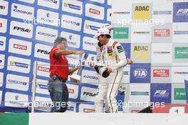 Podium: Lance Stroll (CAN) Prema Powerteam Dallara F312 â€“ Mercedes-Benz.  02.10.2016. FIA F3 European Championship 2016, Round 9, Race 2, Imola, Italy