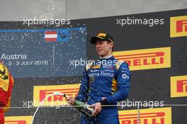 Race 2, 3rd position Alex Lynn (GBR) Dams 03.07.2016. GP2 Series, Rd 4, Spielberg, Austria, Sunday.