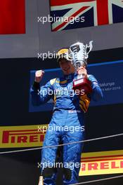 Race 2, 1st position Alex Lynn (GBR) Dams 15.05.2016. GP2 Series, Rd 1, Barcelona, Spain, Sunday.