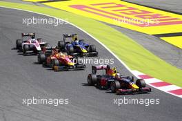 Race 1, Start of the race 14.05.2016. GP2 Series, Rd 1, Barcelona, Spain, Saturday.