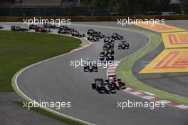 Race 2, Start of the race 15.05.2016. GP2 Series, Rd 1, Barcelona, Spain, Sunday.