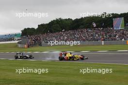 Race 2, Mitch Evans (NZL) Campos Racing 10.07.2016. GP2 Series, Rd 5, Silverstone, England, Sunday.