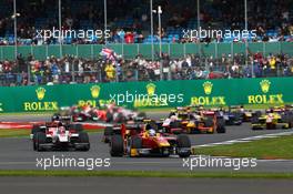 Race 2, Start of the race 10.07.2016. GP2 Series, Rd 5, Silverstone, England, Sunday.