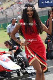 Race 1, Grid Girl 30.07.2016. GP2 Series, Rd 7, Hockenheim, Germany, Saturday.