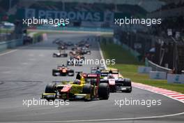 Race 2, Mitch Evans (NZL) Pertamina Campos Racing 02.10.2016. GP2 Series, Rd 10, Sepang, Malaysia, Sunday.