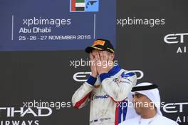Race 2, 3rd place Sergey Sirotkin (RUS) Art Grand Prix 27.11.2016. GP2 Series, Rd 11, Yas Marina Circuit, Abu Dhabi, UAE, Sunday.