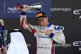 Race 2, 3rd place Sergey Sirotkin (RUS) Art Grand Prix 27.11.2016. GP2 Series, Rd 11, Yas Marina Circuit, Abu Dhabi, UAE, Sunday.