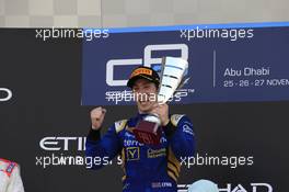 Race 2, Alex Lynn (GBR) Dams race winner 27.11.2016. GP2 Series, Rd 11, Yas Marina Circuit, Abu Dhabi, UAE, Sunday.