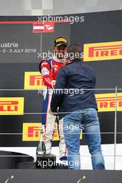 Race 2, 3rd position Antonio Fuoco (ITA) Trident 03.07.2016. GP3 Series, Rd 2, Spielberg, Austria, Sunday.