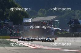 Race 2, Start of the race 28.08.2016. GP3 Series, Rd 6, Spa-Francorchamps, Belgium, Sunday.