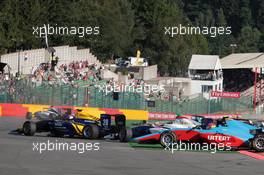 Race 1, Crash, Kevin Joerg (SUI) DAMS 27.08.2016. GP3 Series, Rd 6, Spa-Francorchamps, Belgium, Saturday.